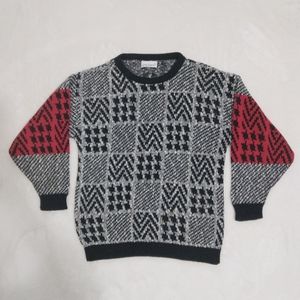 Garland Vintage Knit Grey Sweater L